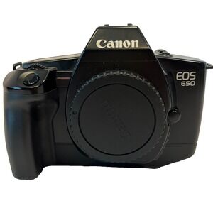 Canon EOS 650 35mm SLR Film Camera Body Only Good Condition &‎ Tested Works